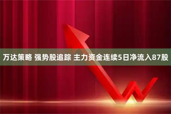 万达策略 强势股追踪 主力资金连续5日净流入87股